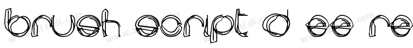 Brush Script D EE Re字体转换